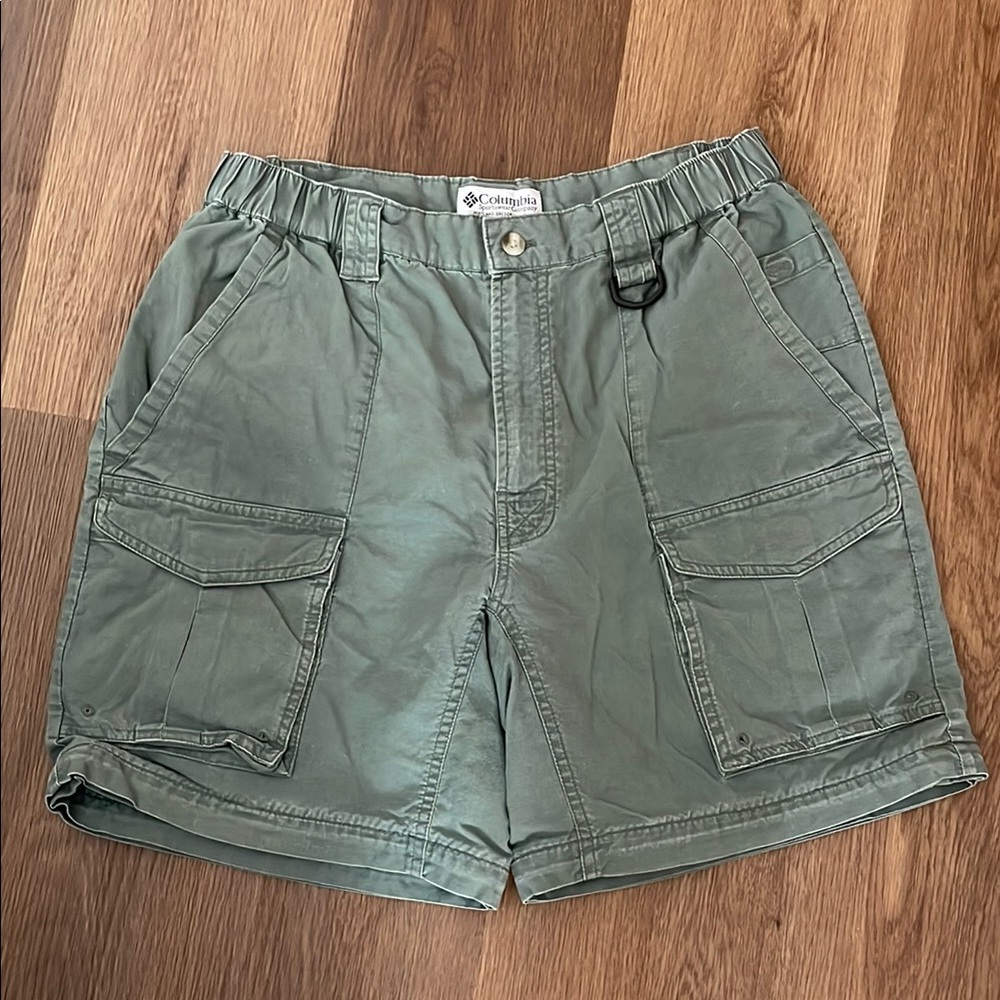Columbia Green Cargo Shorts